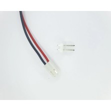 Sanec 3,96MM 2 Pin Kablolu Konnektör Takım 20CM - 0,50MM - Çift Taraflı
