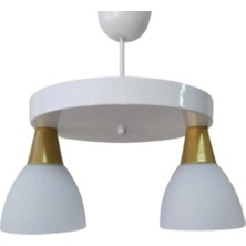 Mylights    Moder Beyaz Ikili Yubvarlak 30CM Avize