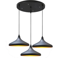 Mylights Üçlü Sarkıt Avize Metal Sarkıt Salo. Avize