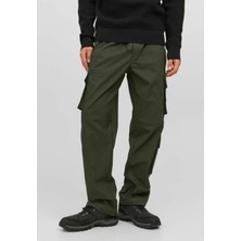 Jack & Jones 12245086 Jpstbıll Jjvırgo Cargo Pantolon Haki Yeşil