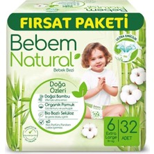 Bebem Natural Fırsat Paketi 6 Numara Extra Large
