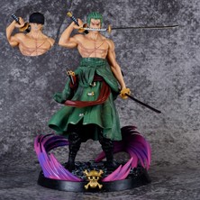 One Piece Tek Parça Gk Orta Rüya Sauron Üç Kılıç Tarzı Çift Başlı Oyma Değiştirilebilir Heykel Modeli El Yapımı Süsleme (Yurt Dışından)