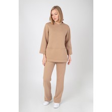 NEVHİS Camel Sweat Pantolon