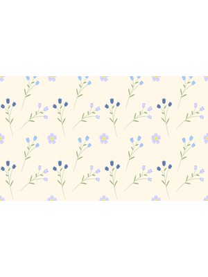 Umut Gergi Tavan Çiçek Temalı Tek Parça Duvar Kağıdı