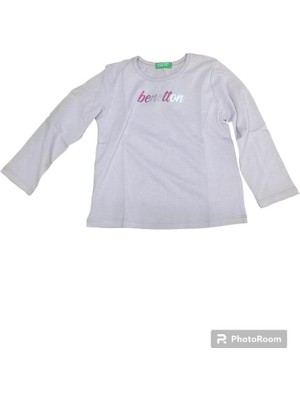 Benetton Çocuk Sweatshirt 3ATNG10BD Açık Pembe