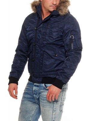 Jack & Jones 12109349 Jorforce Bomber Jacket Lacivert Mont Lacivert