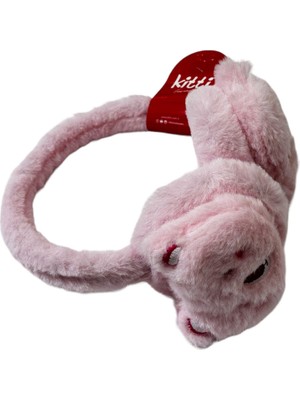 Karışık Kitti Çocuk Peluş Kulaklık 4-8 Yaş Pembe-4-8 Yaş