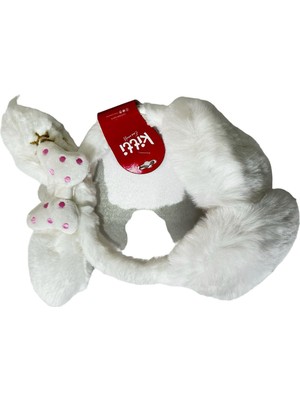 Karışık Kitti Çocuk Peluş Kulaklık 4-8 Yaş Pudra-4-8 Yaş