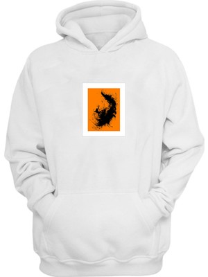 The Wert Unisex Tee Public Turuncu Beyaz  Normal Kalıp Sweatshirt
