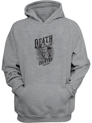 The Wert Unisex Yaşamak Için Ölüm Ülkesi Gri  Normal Kalıp Sweatshirt