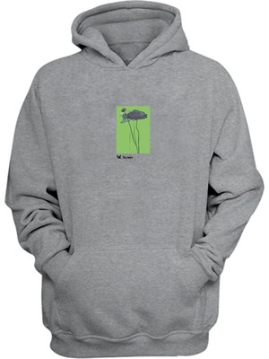 The Wert Unisex Sessiz Büyüme Gri Normal Kalıp Sweatshirt