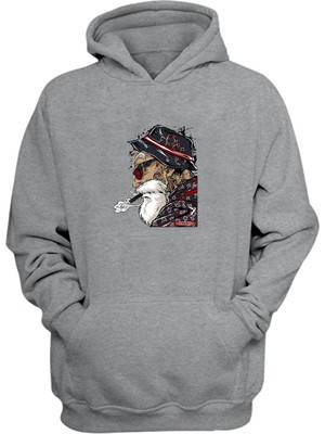 The Wert Unisex Pıro Içen Gangster Ninty Nine Gri  Normal Kalıp Sweatshirt