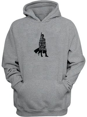 The Wert Unisex Idont Need You To Hold My Hand Gri  Normal Kalıp Sweatshirt