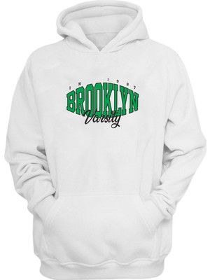 The Wert Unisex Brooklyn Beyaz Normal Kalıp Sweatshirt
