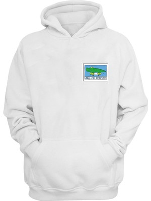 The Wert Unisex Cool Kıds Never Dıe Beyaz Normal Kalıp Sweatshirt