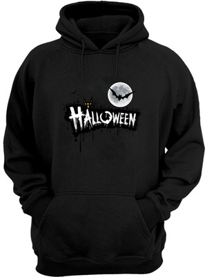 The Wert Unisex Cadılar Bayramı Halloween Siyah  Normal Kalıp Sweatshirt