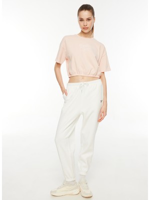 Reebok Açık Pembe Kadın Yuvarlak Yaka T-Shirt IM1797 Identıty Energy Bo