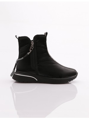 DGN 600 Kadın Fermuarli Taş Şeritli Bot