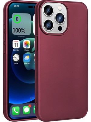 Voyo iPhone 15 Pro Max Soft ve Pürüzsüz Sade Silikon Yumuşak Kılıf
