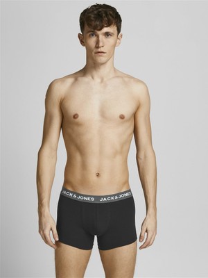 Jack & Jones Erkek Pamuklu Siyah Renk 5 Li Boxer 12142342