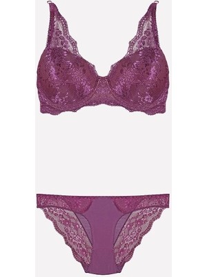 Nurteks 4340 Desteksiz Dantelli Sütyen Takım