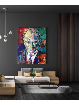 Canvasum Yağlı Boya Görünümlü Atatürk