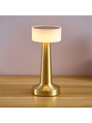 Menfry Masa Üstü Model Şarjlı Dokunmatik 3 Farklı Işık Modlu ve Kısmalı Akrilik Aydınlatma Lamba LED