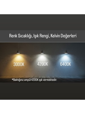 Repplam Horoz 5'li Paket 6W - 62W Dim Edilebilir GU10 LED Ampul 4200 Kelvin Kırık Beyaz 390 Lümen Spot Ampul