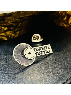 Kuyumcudan Türkiye YüzYılı Yaka Rozeti 925 Ayar Gümüş