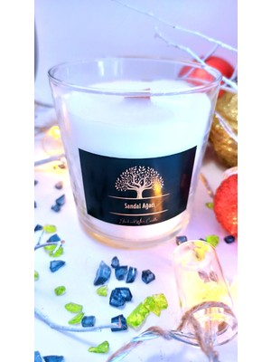 Black And White Candle Bwc Sandal Ağacı Esintisi Kokulu Dekoratif Büyük Mum (Hediyelik, Yılbaşı, Özel Gün)