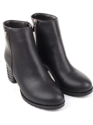 Pierre Cardin 52524 Kadın 6cm Topuk Fermuarlı Bot