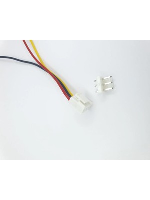 Sanec 3,96MM Kilitli 3 Pin Kablolu Konnektör Takım 20CM - 0,50MM - Çift Taraflı