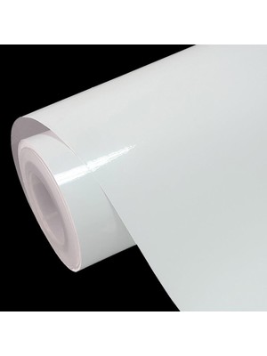 PARLAK BEYAZ FOLYO - DOLAP KAPLAMA FOLYOSU 60 CM X 2 METRE