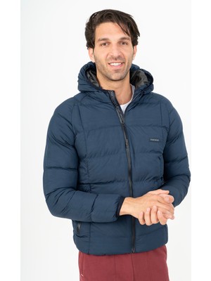 Maraton Sportswear Erkek Şişme Kapüşonlu Mont