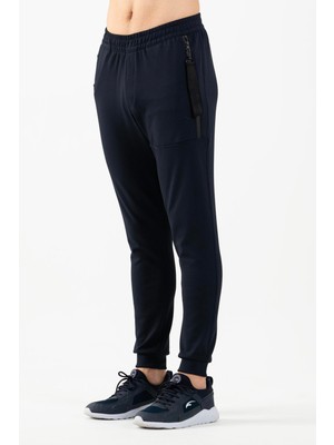 Maraton SlimFit Erkek  Ribana Paça Açık Lacivert Pantolon