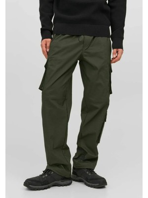 Jack & Jones 12245086 Jpstbıll Jjvırgo Cargo Pantolon Haki Yeşil