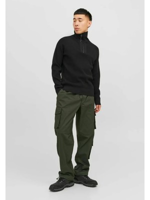 Jack & Jones 12245086 Jpstbıll Jjvırgo Cargo Pantolon Haki Yeşil