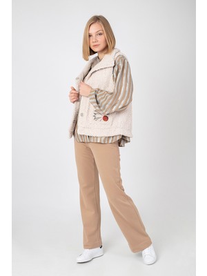 NEVHİS Camel Sweat Pantolon