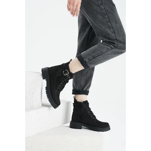 Oct Shoes Yandan Lastikli Kemerli Günlük Kadın Bot&bootie TS1084