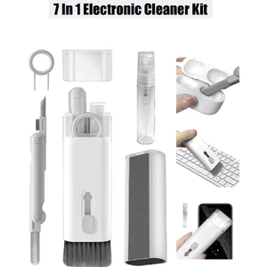 The Wlue 7in1 Çok Fonksiyonlu Bilgisayar Laptop Klavye Telefon Kulaklık Airpod Temizleyici Fırça Kit
