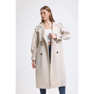 SEBA Exclusive Seba Collection Kemerli Kruvaze Yaka Trençkot KDN-1006