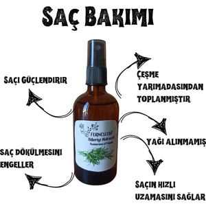 - Biberiye Suyu - Hidrosolü -Sac Bakımı - Yagı Alınmamıs 100 ml