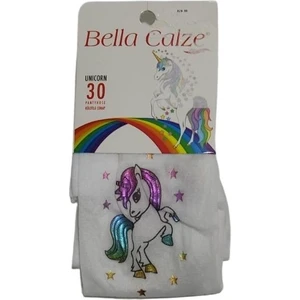 Bella Calze Unıcorn Desenli Kız Külotlu Çorap