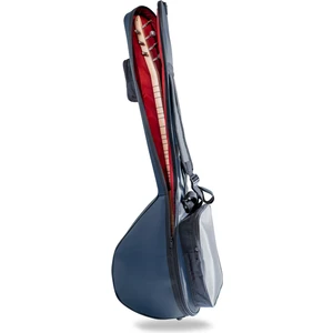 Kısa Bağlama Saz Kılıfı Taşıma Çantası Profesyonel Gigbag Lacivert Destekli Pedli