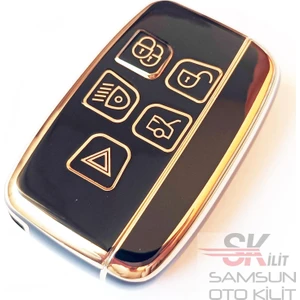 Skilit Samsun Oto Kilit Range Rover Jaguar Nano Anahtar Kılıfı Kumanda Kılıfı Oto Anahtarlık Siyah