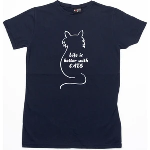 Life Is Better With Cats (Relax Fit) Tshirt