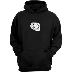 The Wert Unisex Internet Trol Troll Face Rage Komik Siyah  Normal Kalıp Sweatshirt