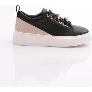 ES863 Kadin Kalin Renkli Kristal Taşli Sneakers Ayakkabi