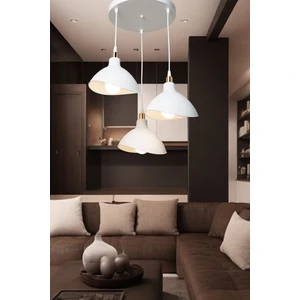 Ag Light Design Beyaz Sarkıt Avize Salon Mutfak Koridor Yatak Odası Lamba