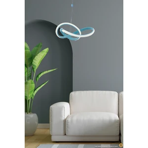 Modern Tekli Sarkıt Power LED Avize Mavi Beyaz Işık Ledli Çocuk Odası Avize